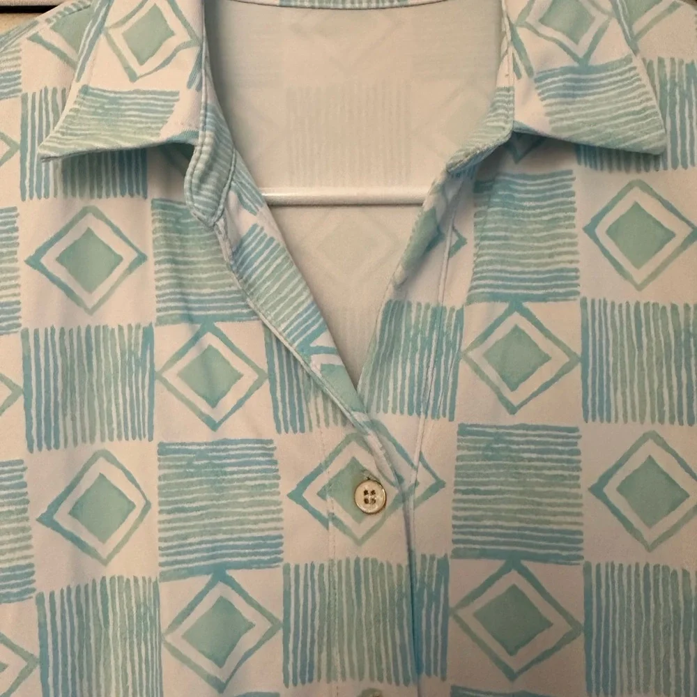 Geometric Patterned Robe with Belt - Picture 3 of 4